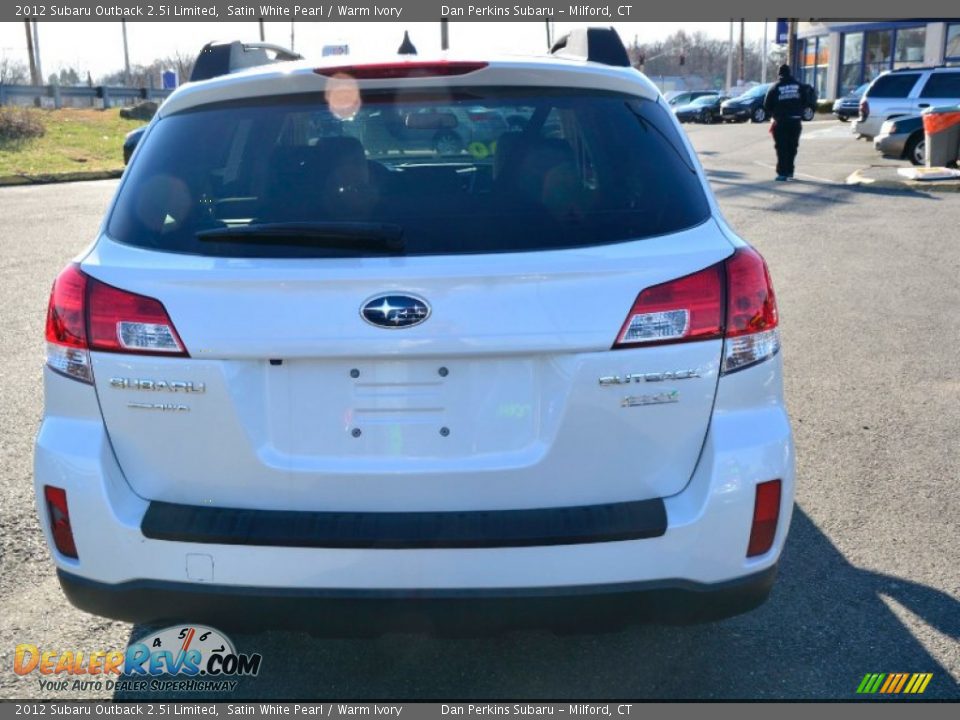 2012 Subaru Outback 2.5i Limited Satin White Pearl / Warm Ivory Photo #7