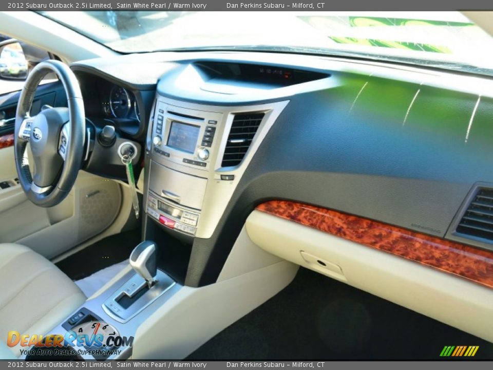 2012 Subaru Outback 2.5i Limited Satin White Pearl / Warm Ivory Photo #9