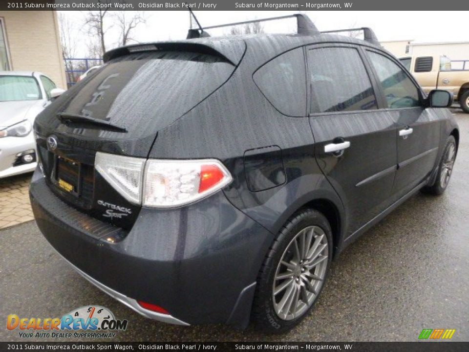 2011 Subaru Impreza Outback Sport Wagon Obsidian Black Pearl / Ivory Photo #3