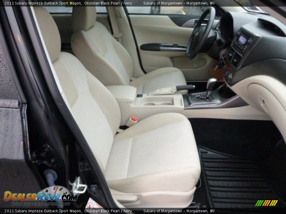 2011 Subaru Impreza Outback Sport Wagon Obsidian Black Pearl / Ivory Photo #11