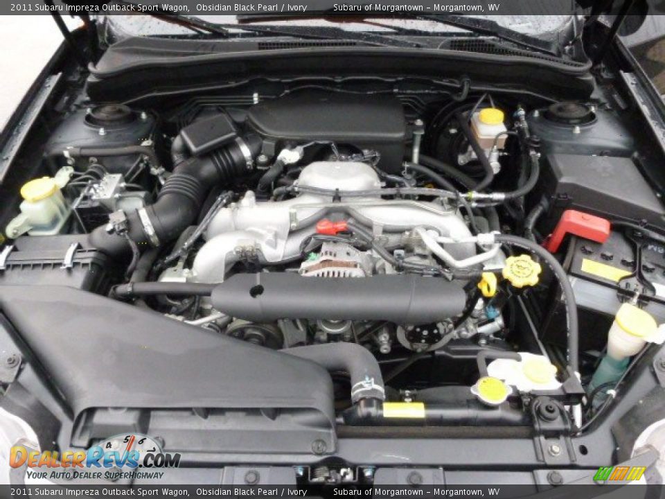 2011 Subaru Impreza Outback Sport Wagon Obsidian Black Pearl / Ivory Photo #25