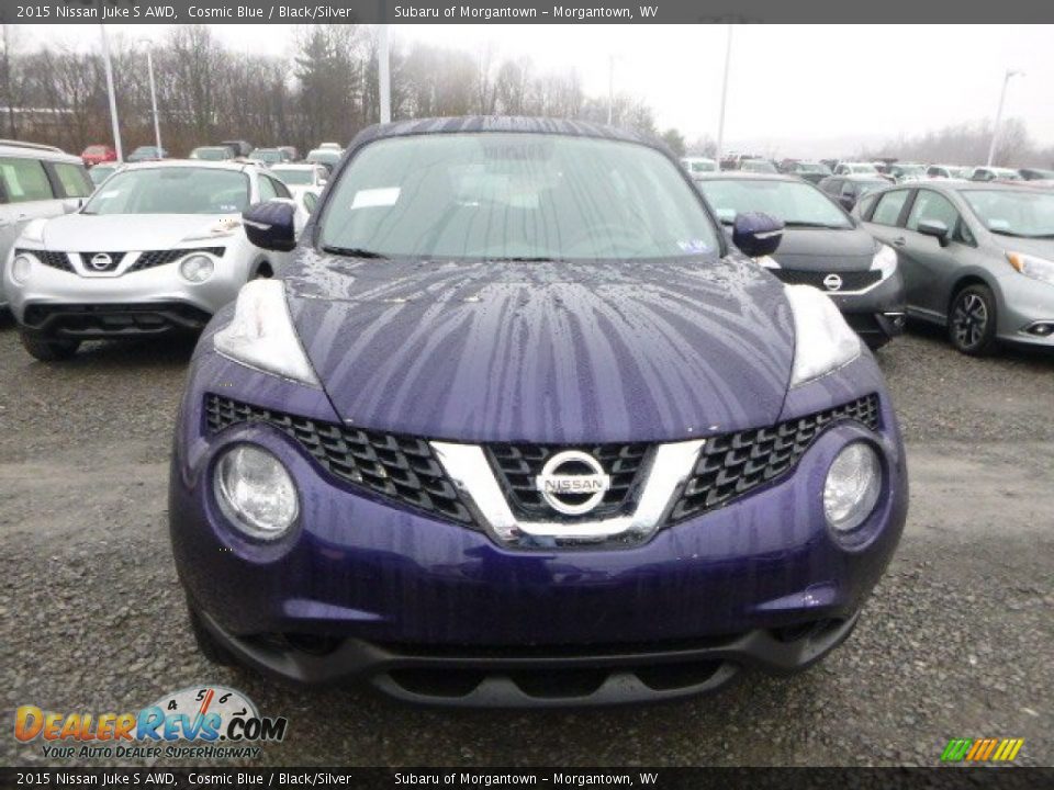 2015 Nissan Juke S AWD Cosmic Blue / Black/Silver Photo #2