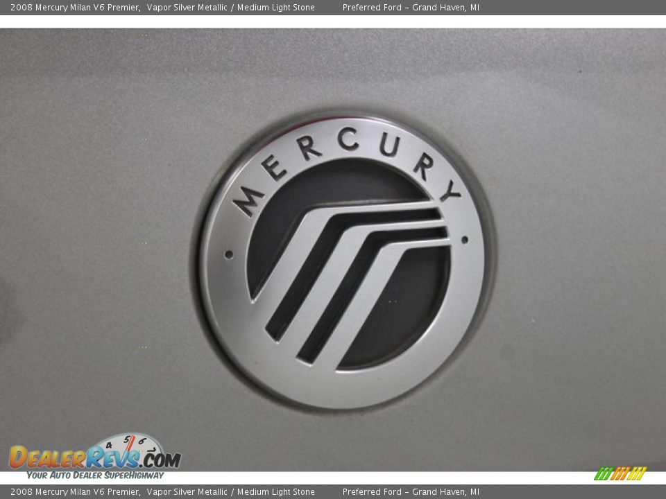 2008 Mercury Milan V6 Premier Vapor Silver Metallic / Medium Light Stone Photo #10