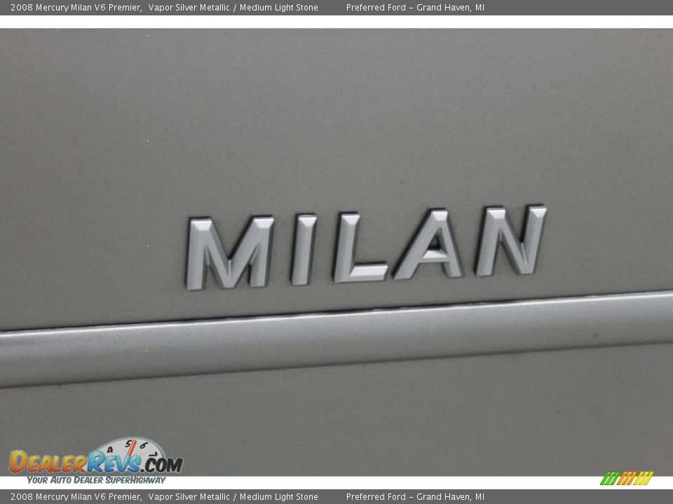 2008 Mercury Milan V6 Premier Vapor Silver Metallic / Medium Light Stone Photo #13