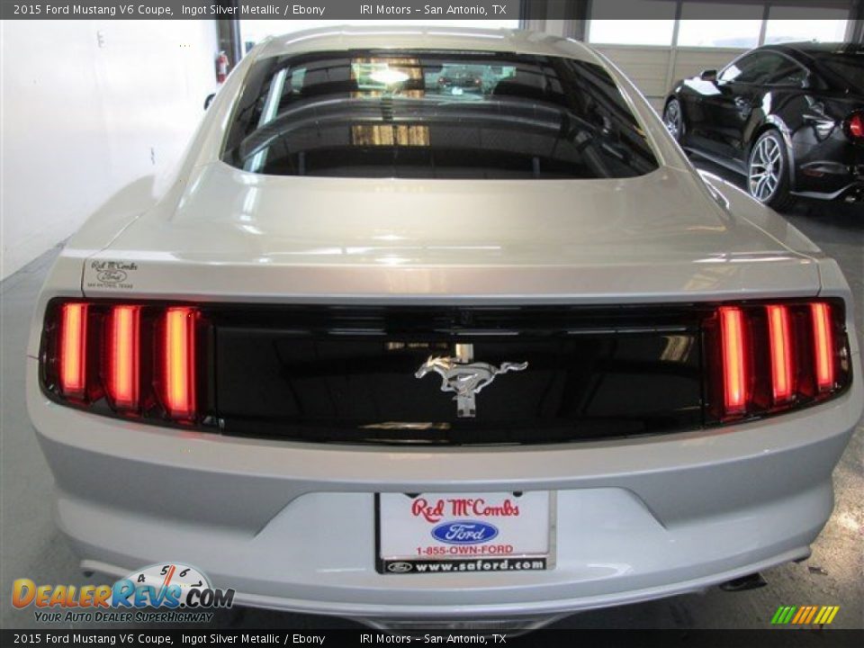 2015 Ford Mustang V6 Coupe Ingot Silver Metallic / Ebony Photo #5
