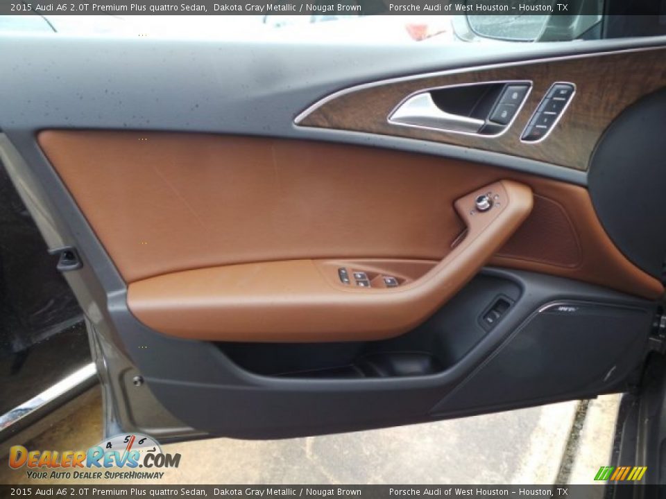 2015 Audi A6 2.0T Premium Plus quattro Sedan Dakota Gray Metallic / Nougat Brown Photo #9