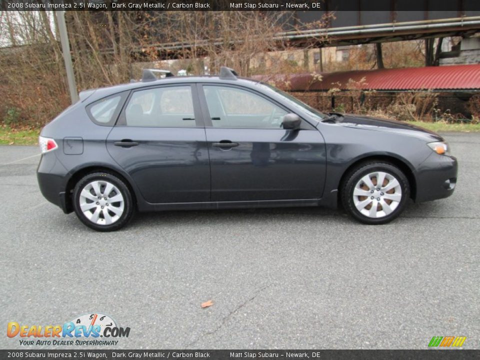 2008 Subaru Impreza 2.5i Wagon Dark Gray Metallic / Carbon Black Photo #5