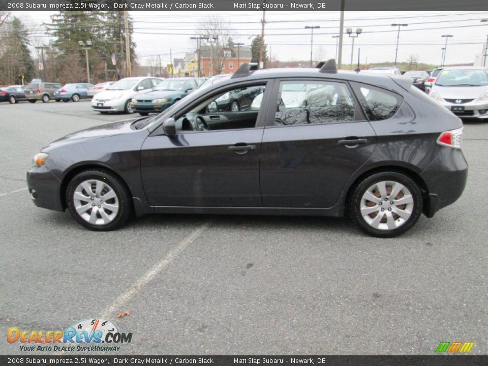 2008 Subaru Impreza 2.5i Wagon Dark Gray Metallic / Carbon Black Photo #9