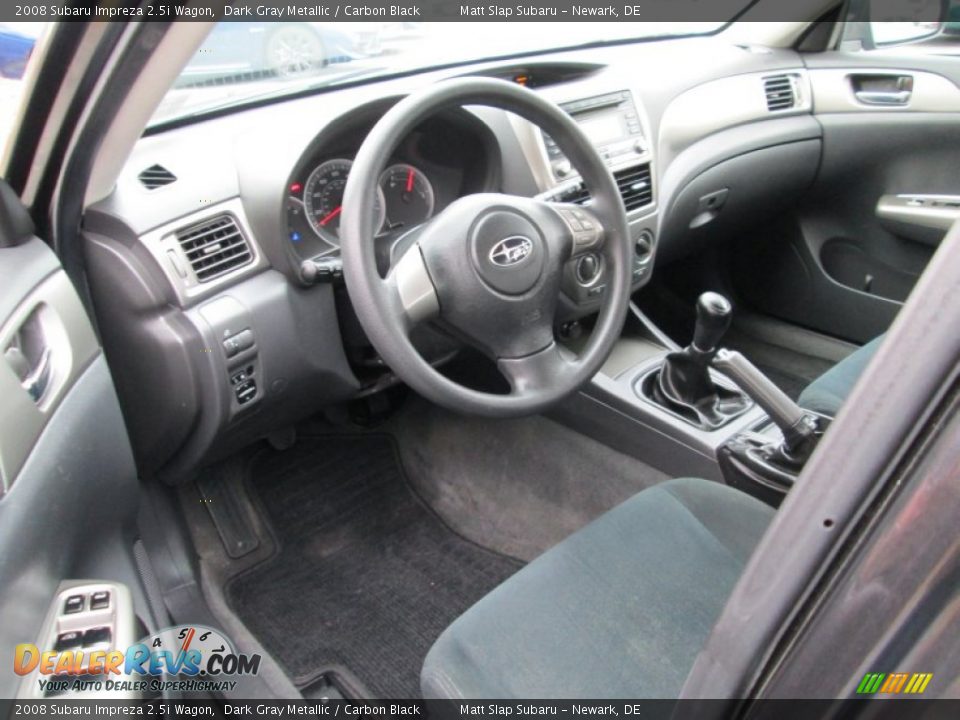 2008 Subaru Impreza 2.5i Wagon Dark Gray Metallic / Carbon Black Photo #10