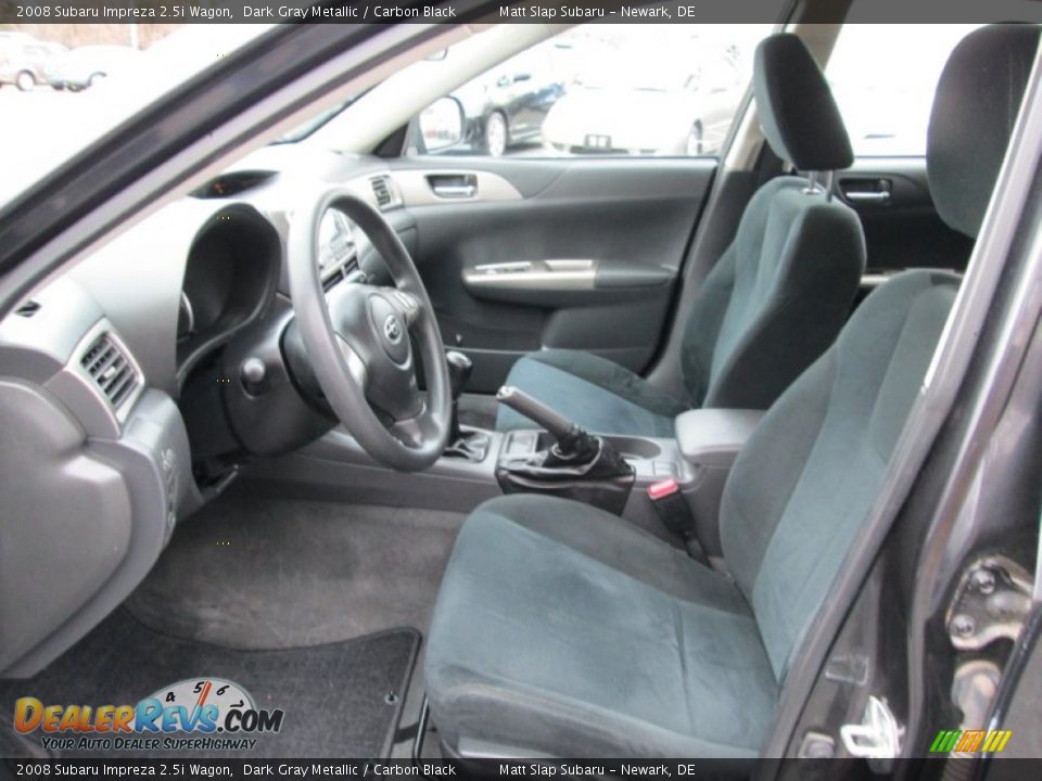 2008 Subaru Impreza 2.5i Wagon Dark Gray Metallic / Carbon Black Photo #11
