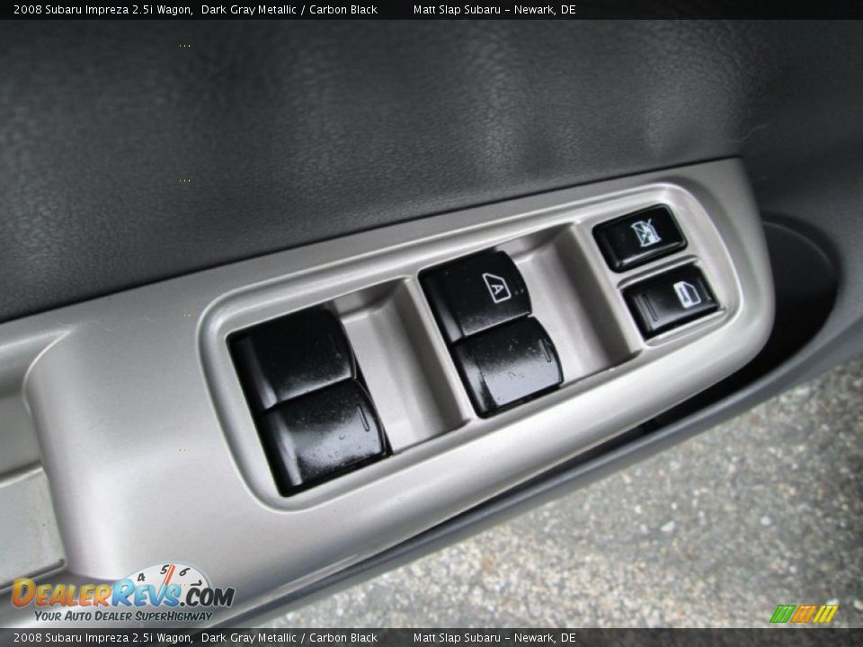 2008 Subaru Impreza 2.5i Wagon Dark Gray Metallic / Carbon Black Photo #13