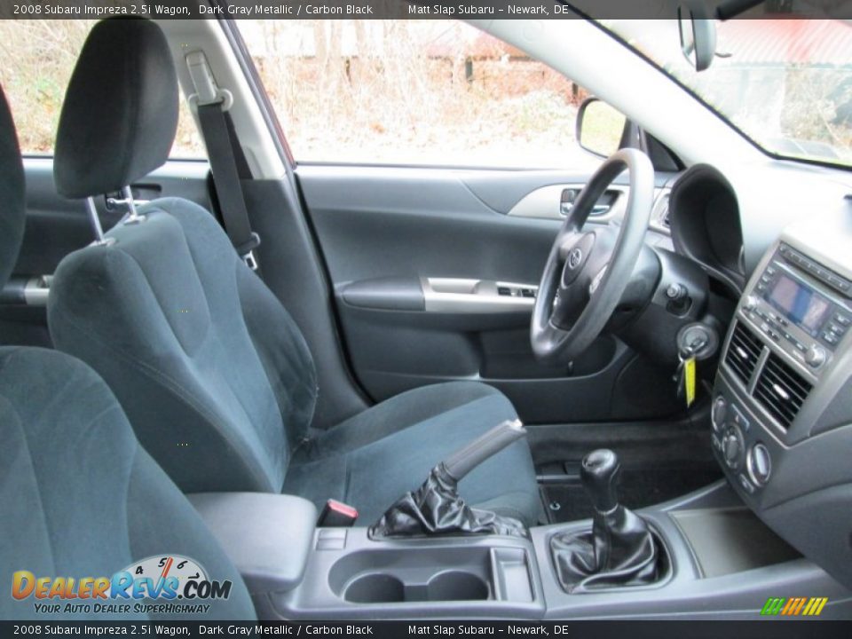 2008 Subaru Impreza 2.5i Wagon Dark Gray Metallic / Carbon Black Photo #15