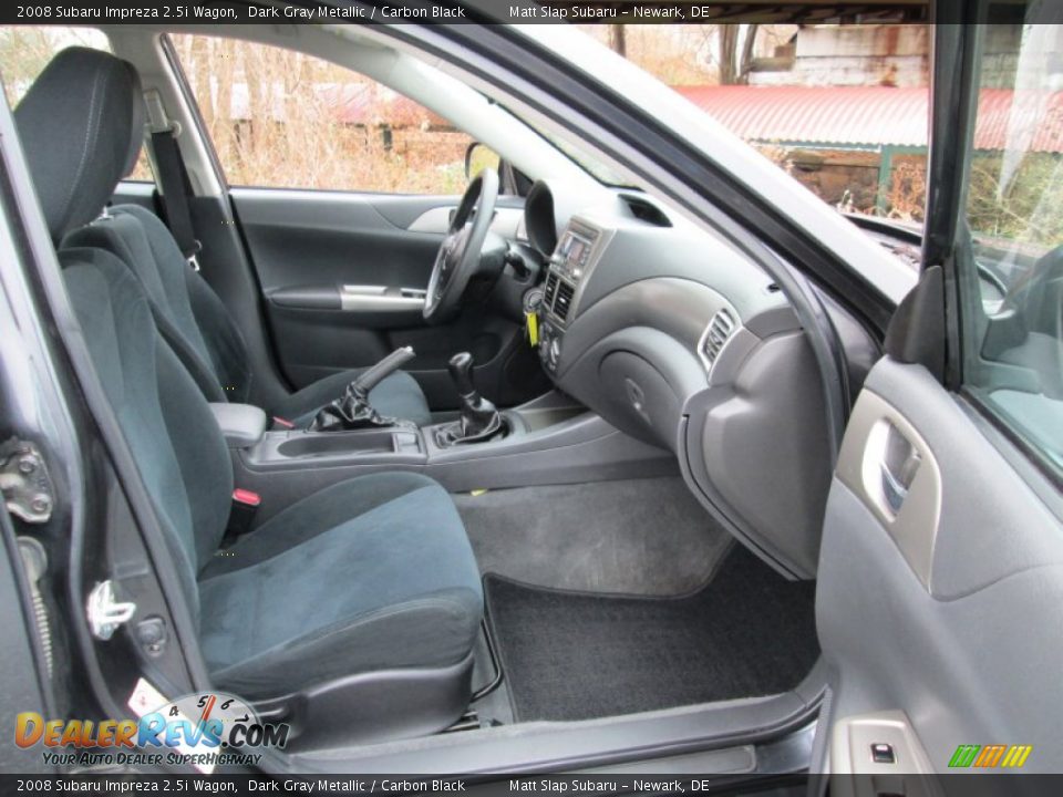 2008 Subaru Impreza 2.5i Wagon Dark Gray Metallic / Carbon Black Photo #17