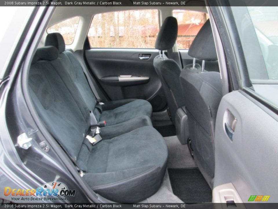2008 Subaru Impreza 2.5i Wagon Dark Gray Metallic / Carbon Black Photo #18