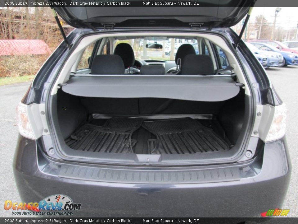 2008 Subaru Impreza 2.5i Wagon Dark Gray Metallic / Carbon Black Photo #19