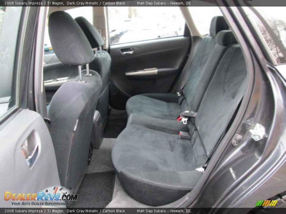 2008 Subaru Impreza 2.5i Wagon Dark Gray Metallic / Carbon Black Photo #20