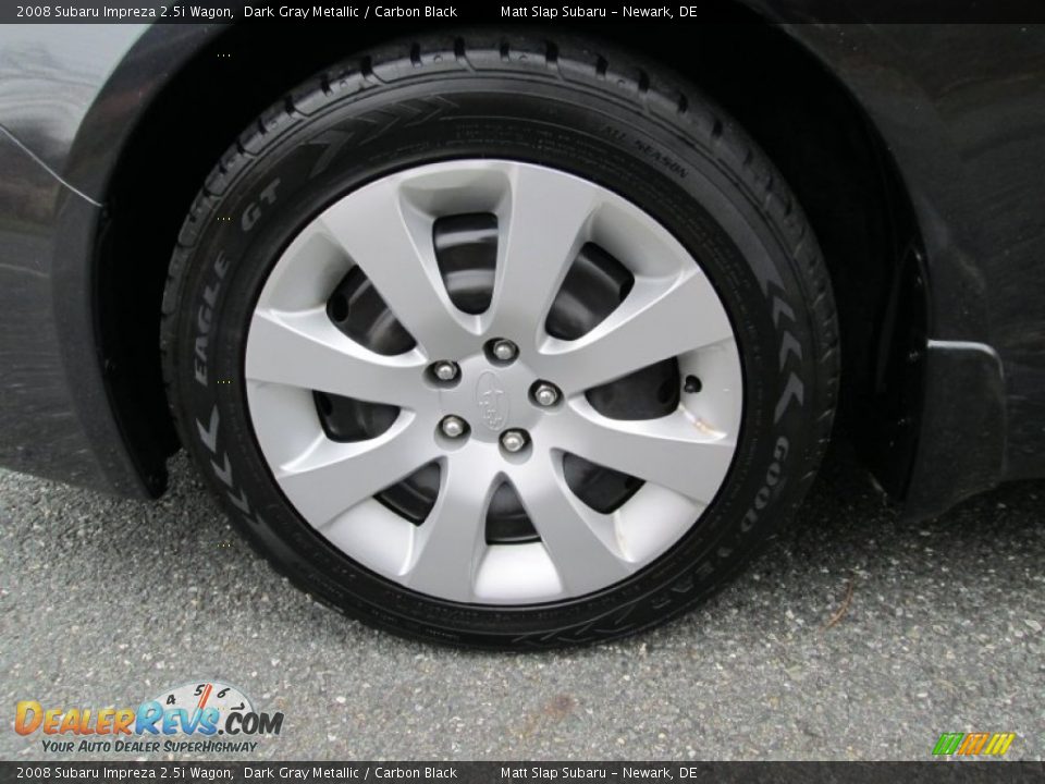 2008 Subaru Impreza 2.5i Wagon Dark Gray Metallic / Carbon Black Photo #21