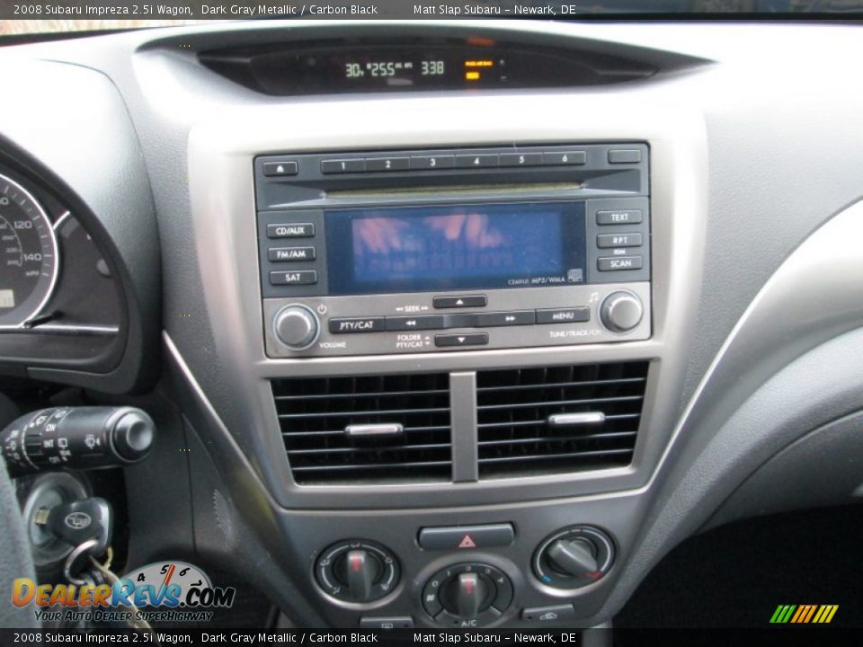 2008 Subaru Impreza 2.5i Wagon Dark Gray Metallic / Carbon Black Photo #24