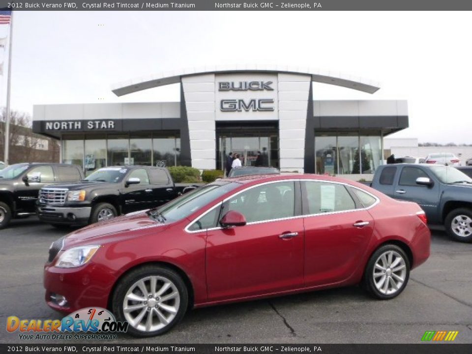 2012 Buick Verano FWD Crystal Red Tintcoat / Medium Titanium Photo #1