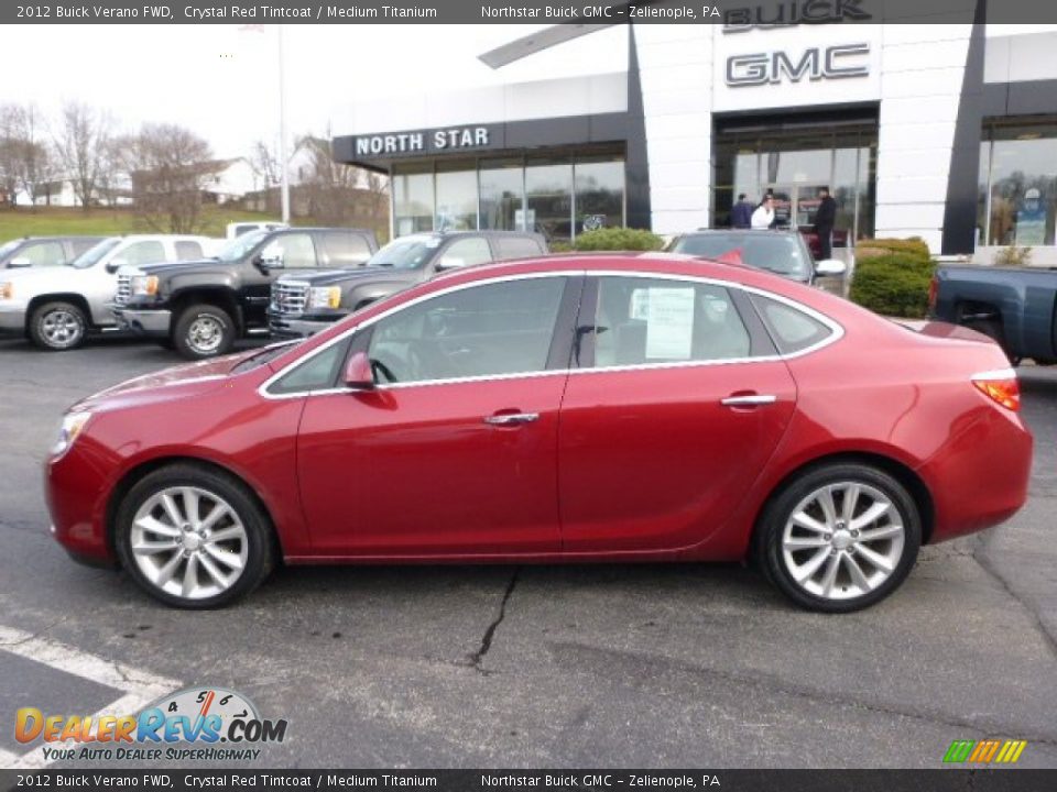 2012 Buick Verano FWD Crystal Red Tintcoat / Medium Titanium Photo #2