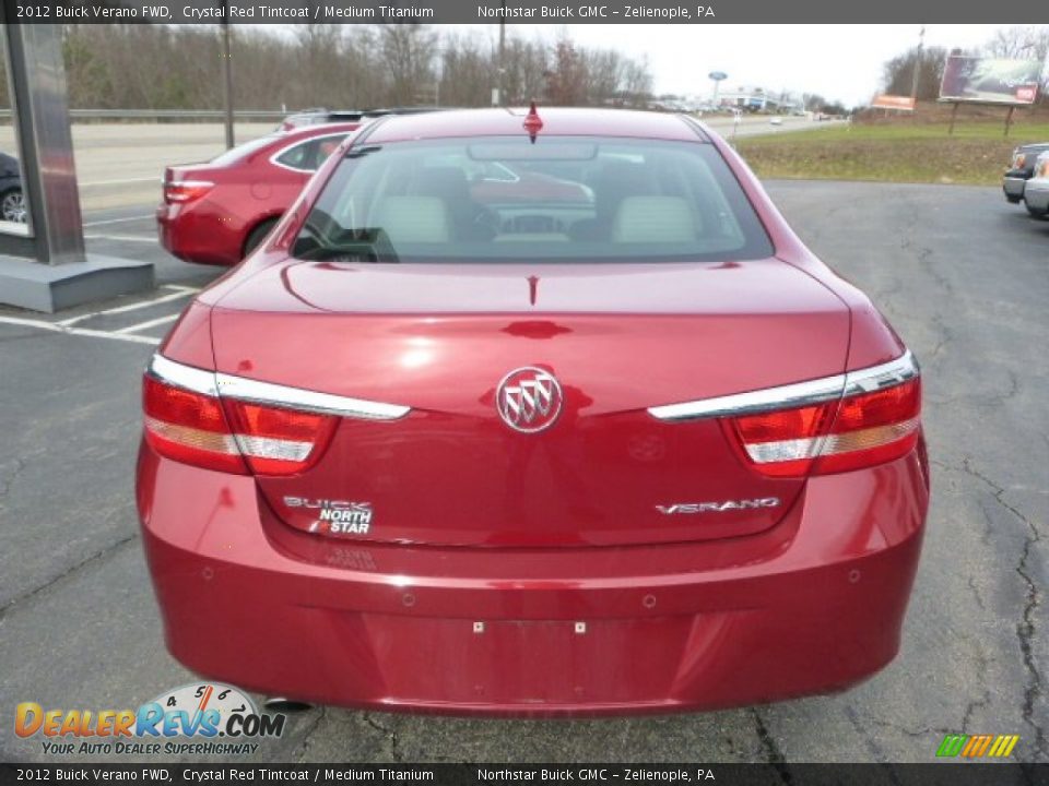 2012 Buick Verano FWD Crystal Red Tintcoat / Medium Titanium Photo #4