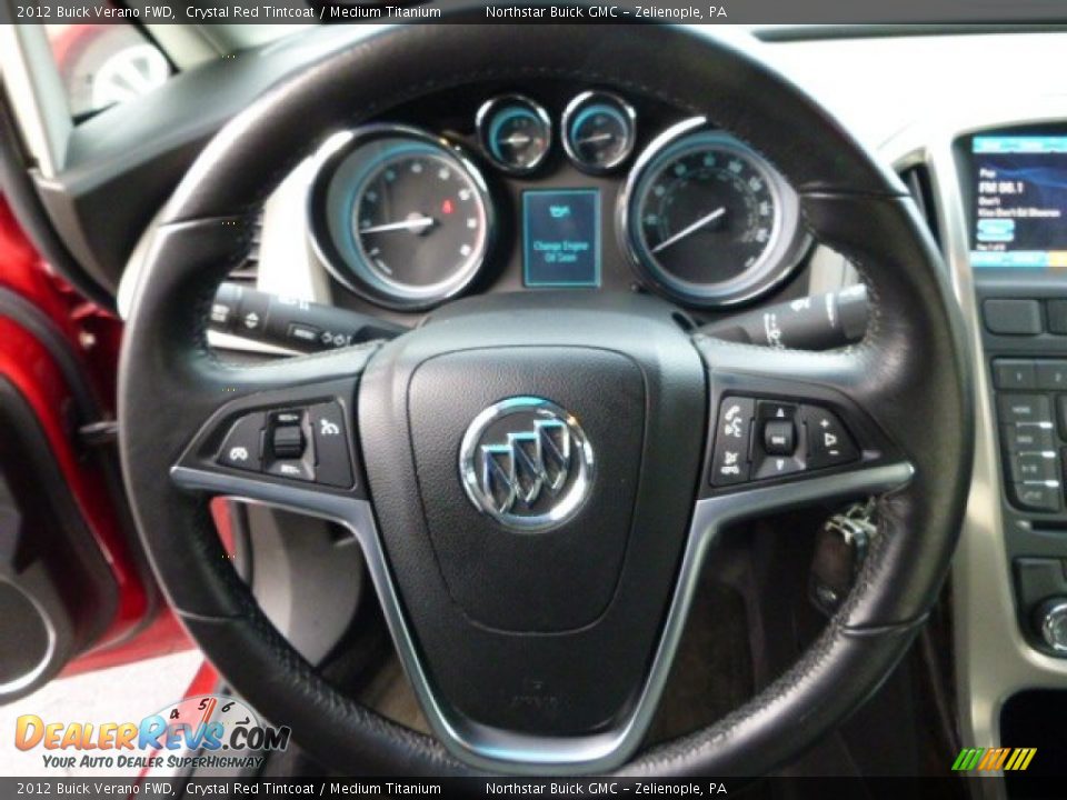 2012 Buick Verano FWD Crystal Red Tintcoat / Medium Titanium Photo #16