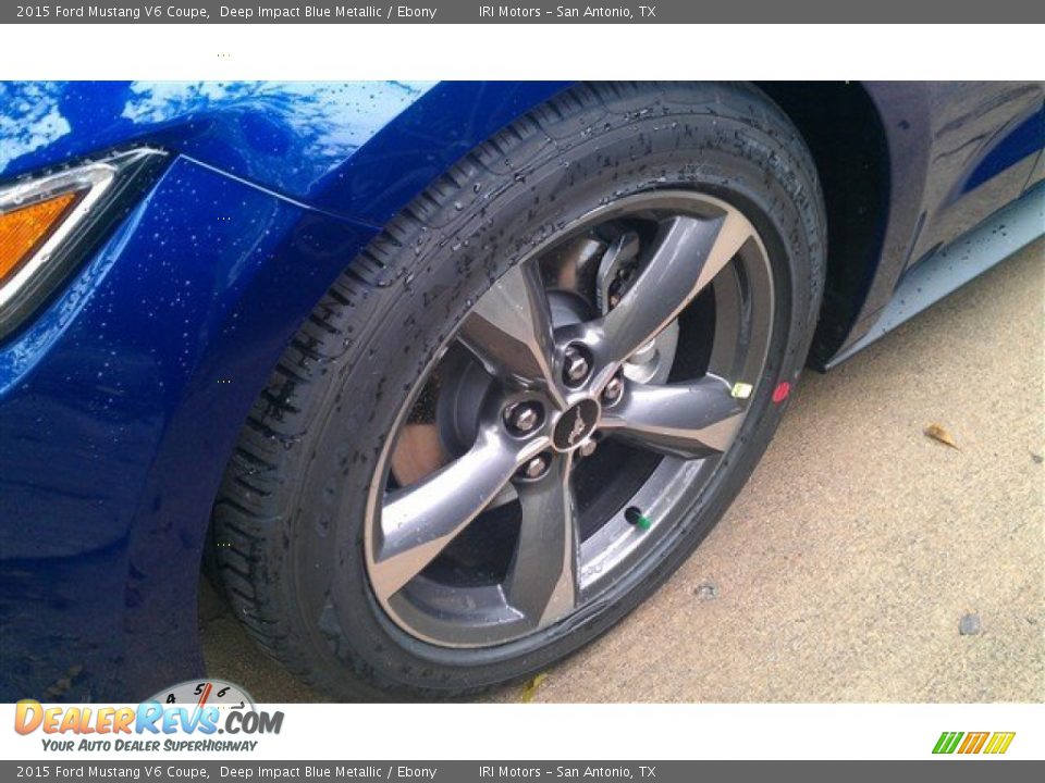 2015 Ford Mustang V6 Coupe Deep Impact Blue Metallic / Ebony Photo #5