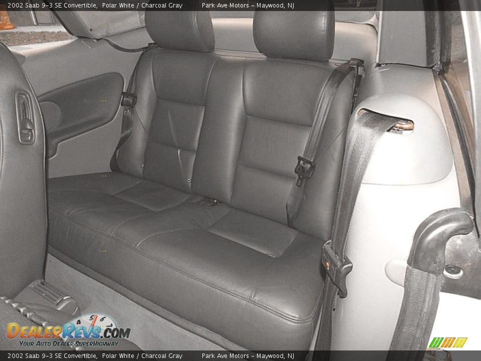 2002 Saab 9-3 SE Convertible Polar White / Charcoal Gray Photo #14