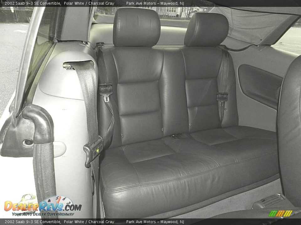 2002 Saab 9-3 SE Convertible Polar White / Charcoal Gray Photo #18
