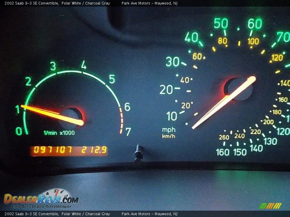 2002 Saab 9-3 SE Convertible Polar White / Charcoal Gray Photo #27