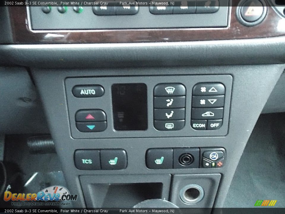 2002 Saab 9-3 SE Convertible Polar White / Charcoal Gray Photo #29