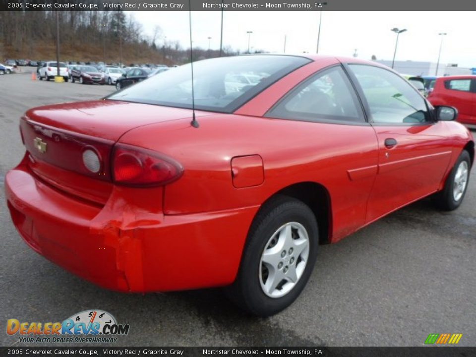2005 Chevrolet Cavalier Coupe Victory Red / Graphite Gray Photo #4