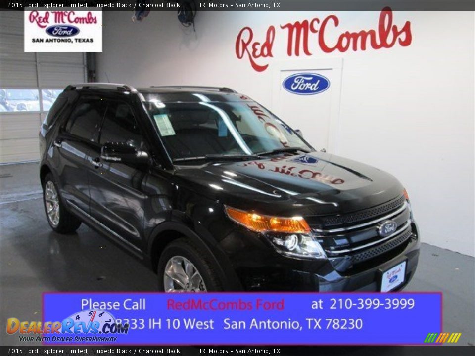 2015 Ford Explorer Limited Tuxedo Black / Charcoal Black Photo #1