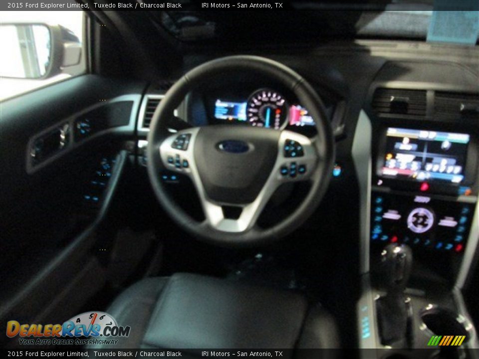 2015 Ford Explorer Limited Tuxedo Black / Charcoal Black Photo #11