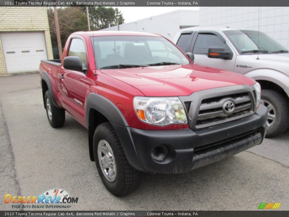 Front 3/4 View of 2010 Toyota Tacoma Regular Cab 4x4 Photo #3