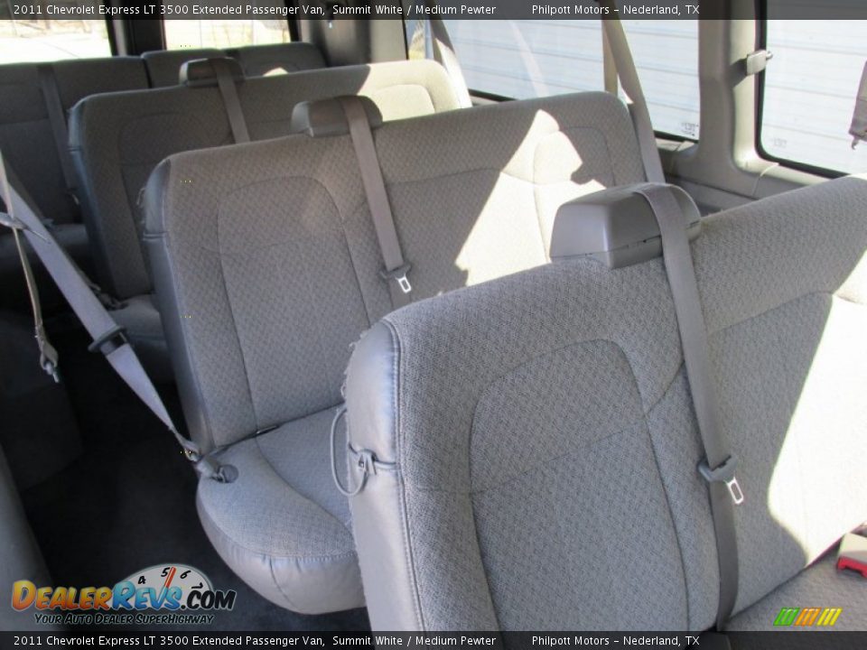 2011 Chevrolet Express LT 3500 Extended Passenger Van Summit White / Medium Pewter Photo #31