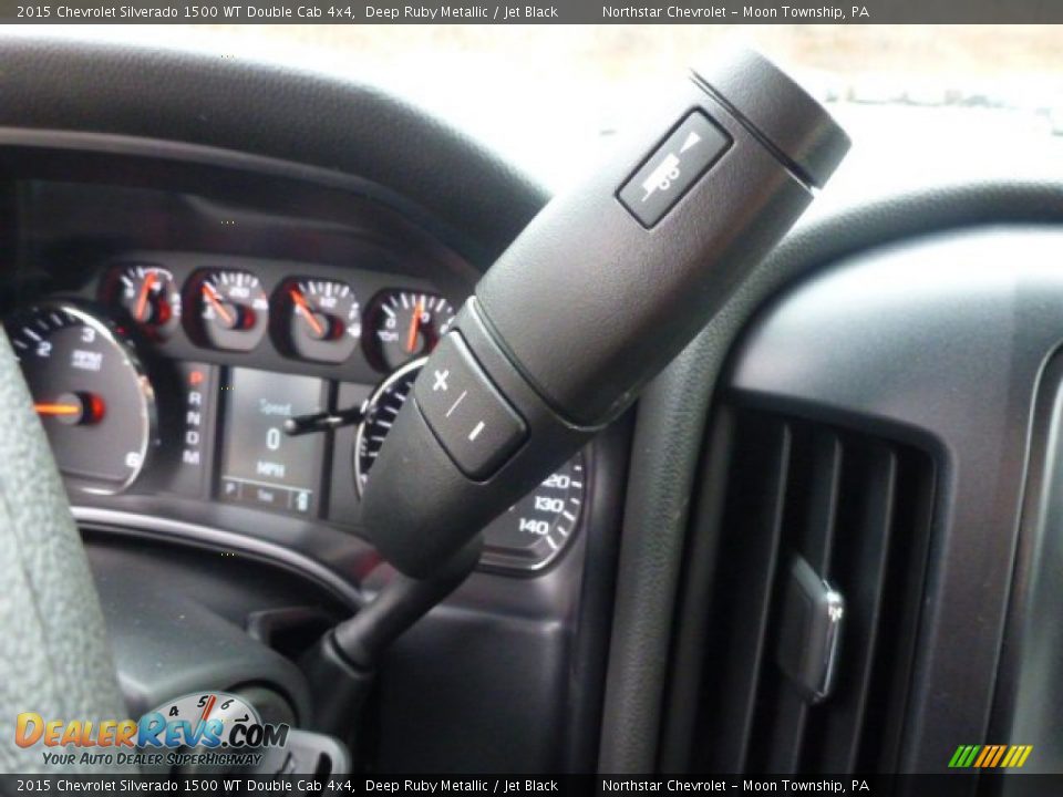 2015 Chevrolet Silverado 1500 WT Double Cab 4x4 Deep Ruby Metallic / Jet Black Photo #17