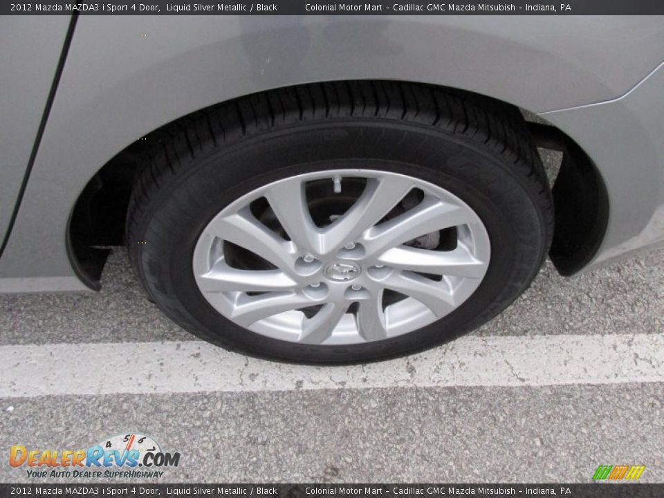 2012 Mazda MAZDA3 i Sport 4 Door Liquid Silver Metallic / Black Photo #3