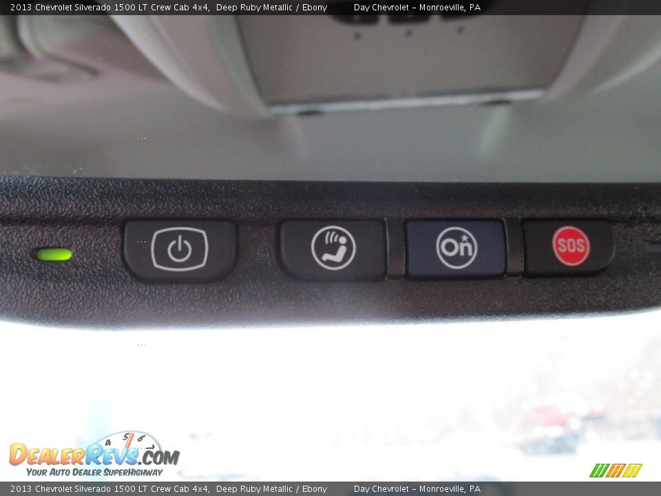 2013 Chevrolet Silverado 1500 LT Crew Cab 4x4 Deep Ruby Metallic / Ebony Photo #35