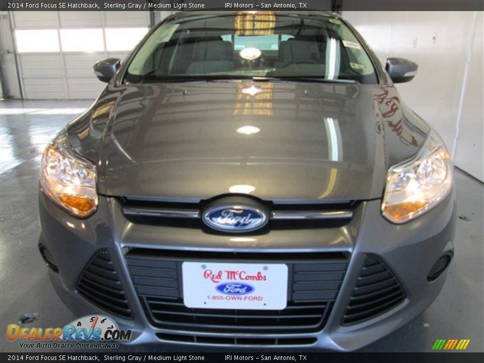 2014 Ford Focus SE Hatchback Sterling Gray / Medium Light Stone Photo #2