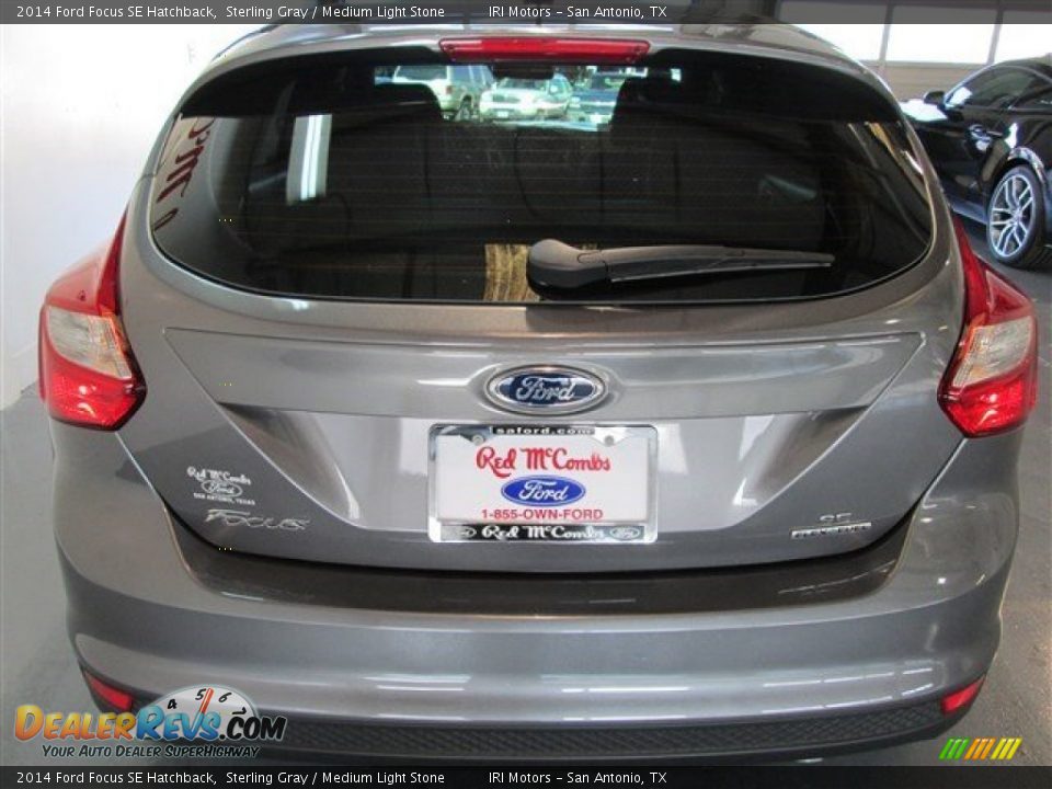 2014 Ford Focus SE Hatchback Sterling Gray / Medium Light Stone Photo #5