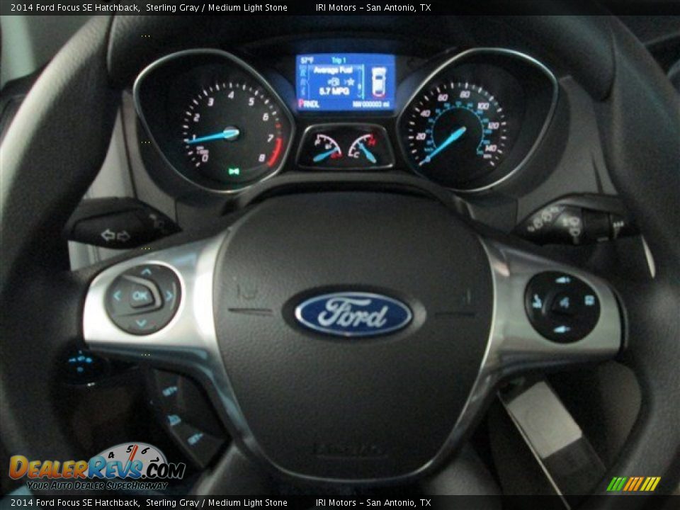 2014 Ford Focus SE Hatchback Sterling Gray / Medium Light Stone Photo #20