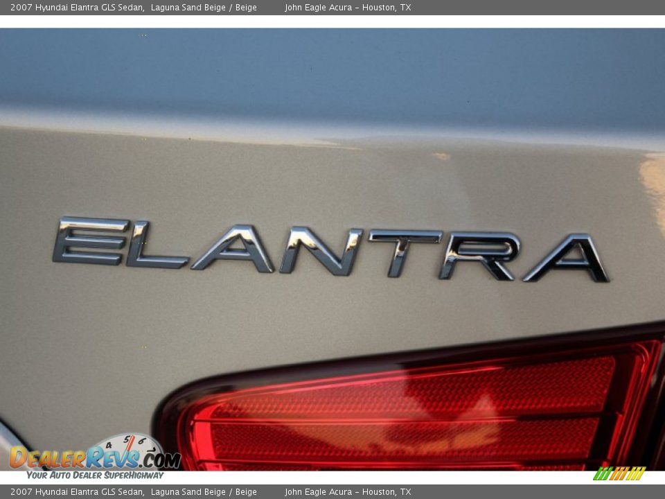 2007 Hyundai Elantra GLS Sedan Laguna Sand Beige / Beige Photo #14
