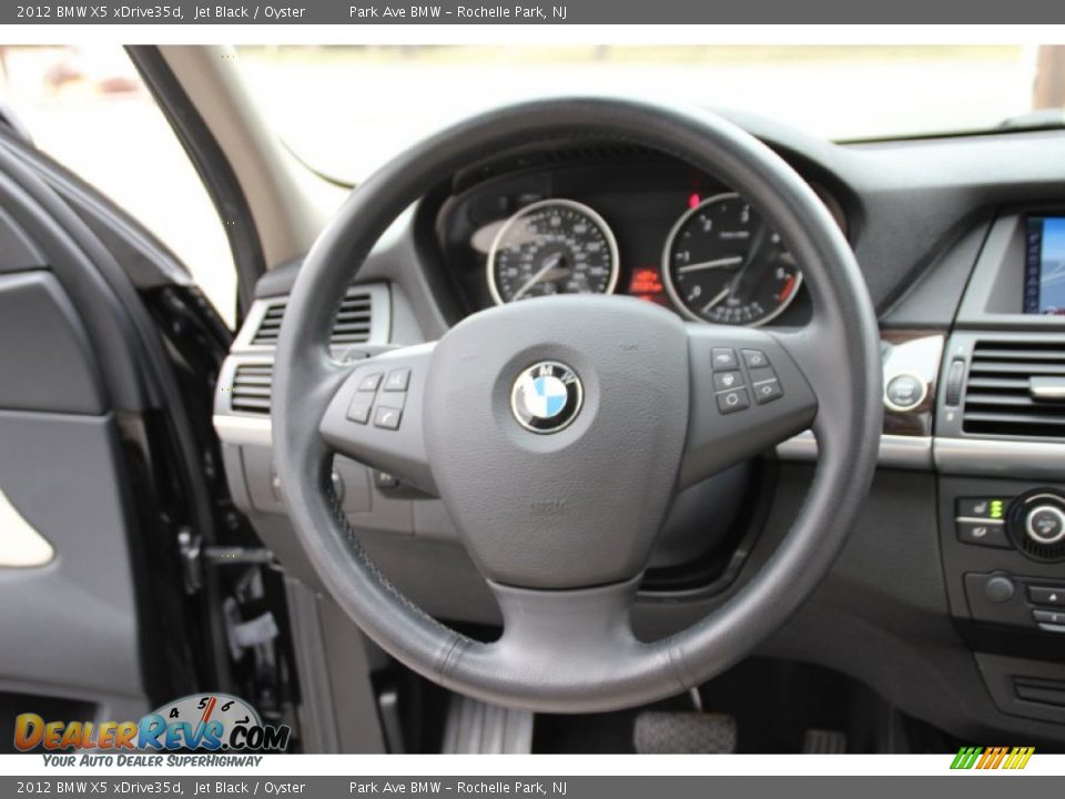 2012 BMW X5 xDrive35d Jet Black / Oyster Photo #18