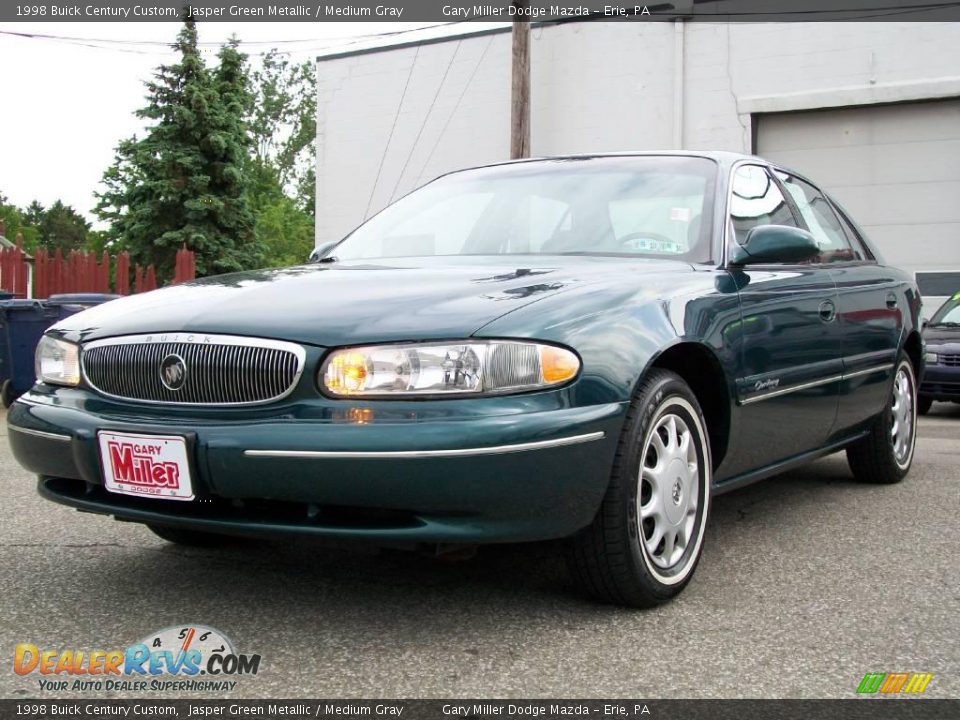 1998 Buick Century Custom Jasper Green Metallic / Medium Gray Photo #1
