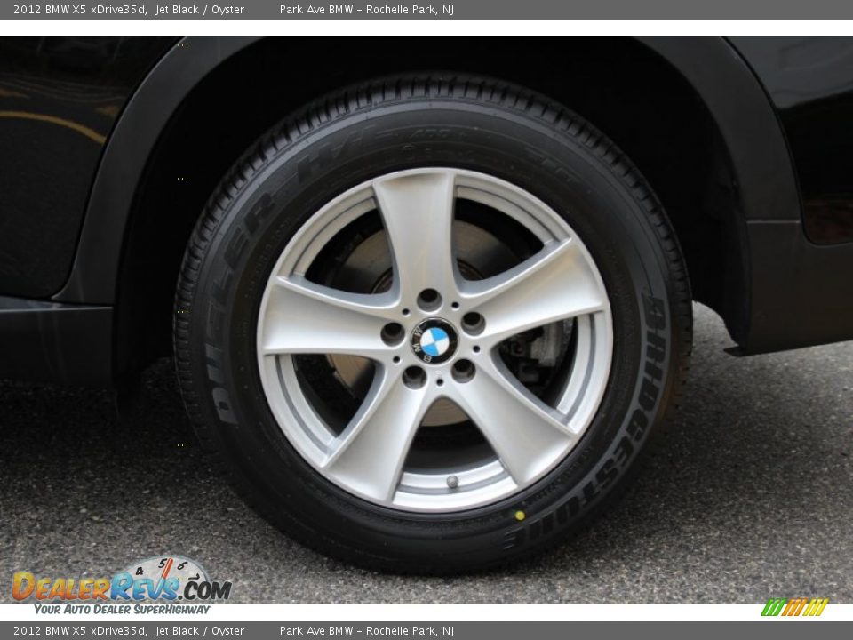2012 BMW X5 xDrive35d Jet Black / Oyster Photo #33