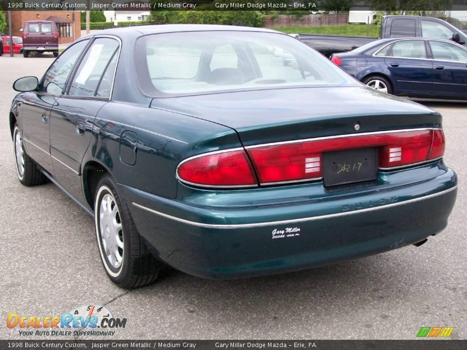1998 Buick Century Custom Jasper Green Metallic / Medium Gray Photo #3