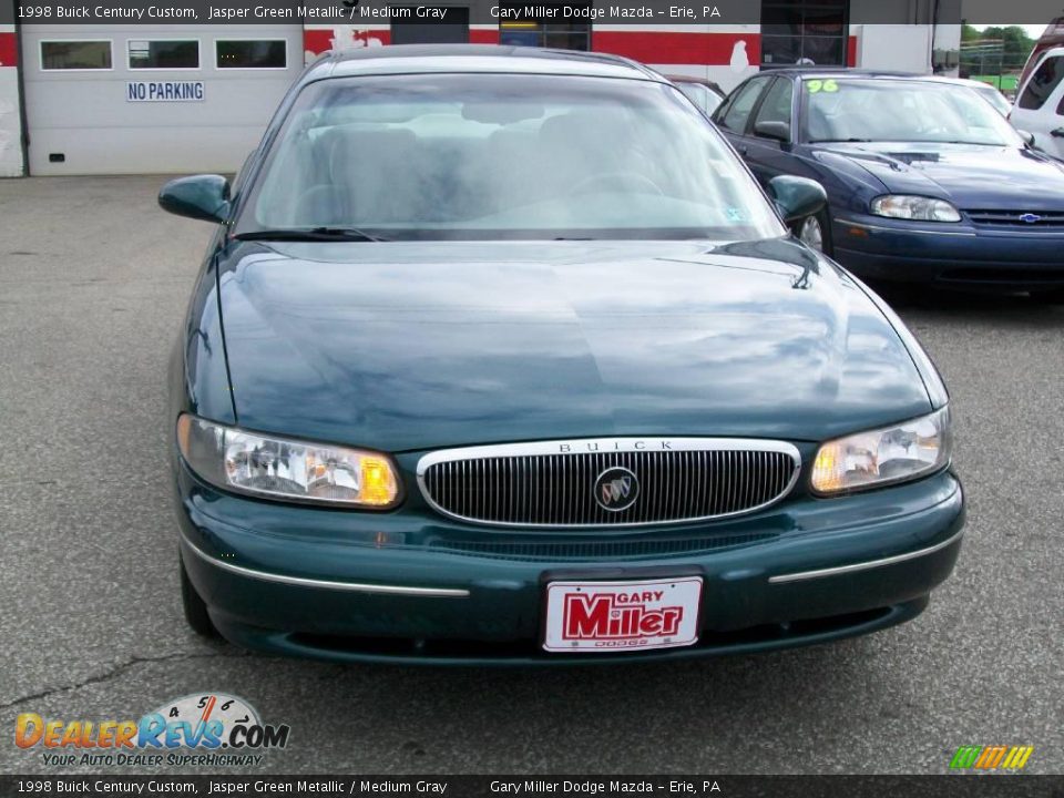 1998 Buick Century Custom Jasper Green Metallic / Medium Gray Photo #9