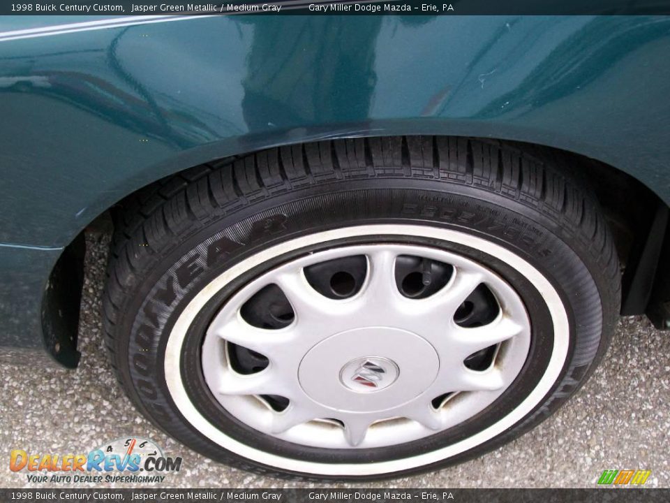 1998 Buick Century Custom Jasper Green Metallic / Medium Gray Photo #10