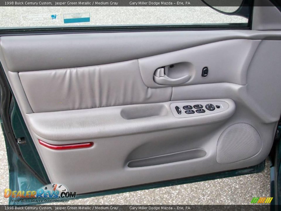 1998 Buick Century Custom Jasper Green Metallic / Medium Gray Photo #11